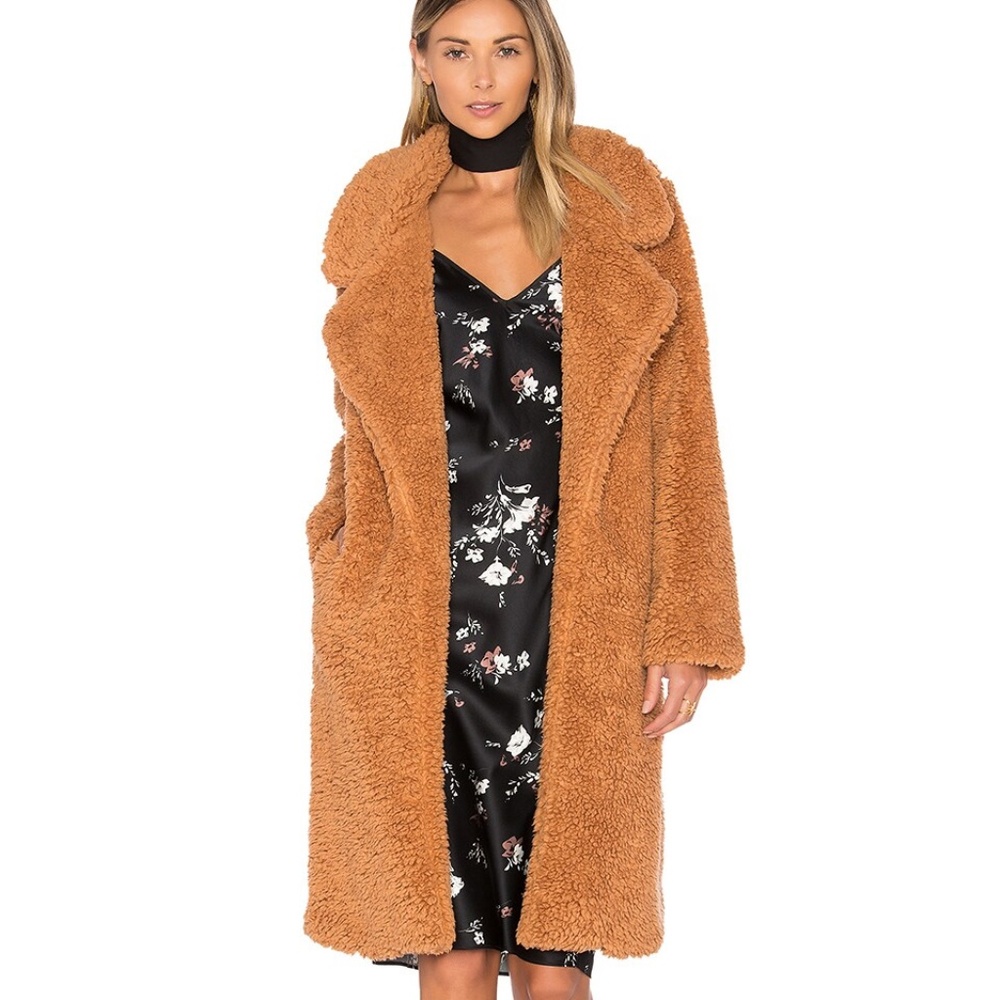 Tularosa violet long teddy coat m